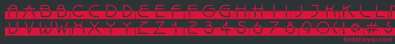 LinotypeBixPlain Font – Red Fonts on Black Background