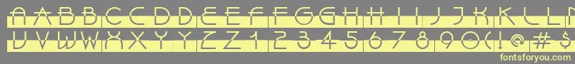 LinotypeBixPlain Font – Yellow Fonts on Gray Background