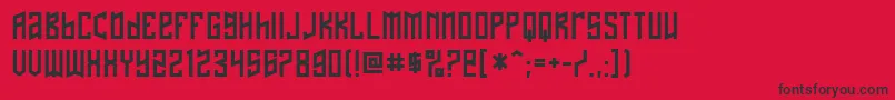Nafta Font – Black Fonts on Red Background