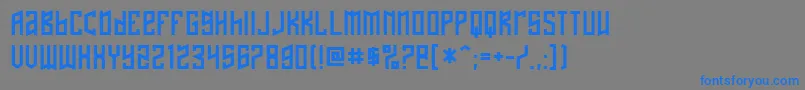 Nafta Font – Blue Fonts on Gray Background