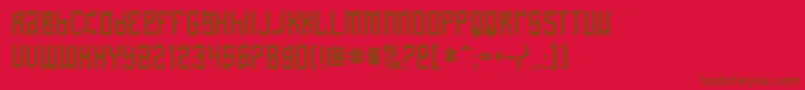 Nafta Font – Brown Fonts on Red Background