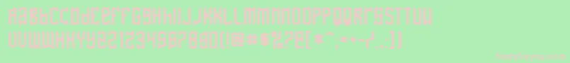 Nafta Font – Pink Fonts on Green Background