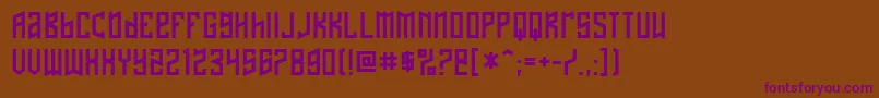 Nafta Font – Purple Fonts on Brown Background