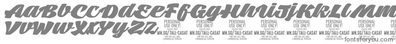 TallcasatfatPersonalUse Font – Gray Fonts