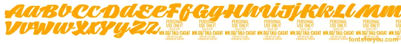 TallcasatfatPersonalUse Font – Orange Fonts