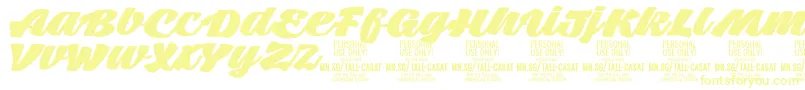 TallcasatfatPersonalUse Font – Yellow Fonts