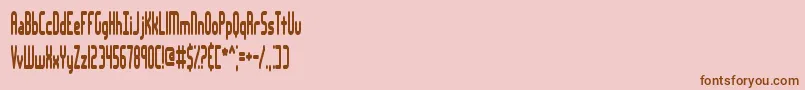 Police LakeshoreBrk – polices brunes sur fond rose