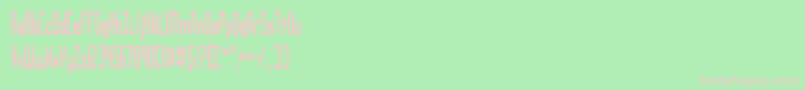 LakeshoreBrk Font – Pink Fonts on Green Background