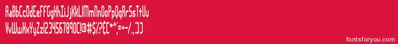 LakeshoreBrk Font – Pink Fonts on Red Background