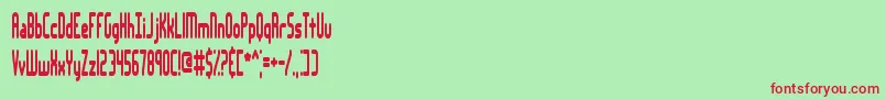 LakeshoreBrk Font – Red Fonts on Green Background