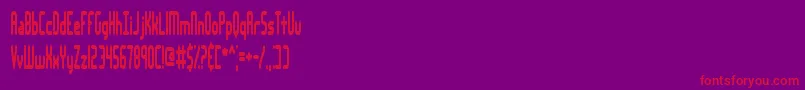 Fonte LakeshoreBrk – fontes vermelhas em um fundo violeta