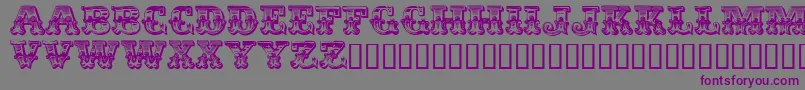 EgyptienneZierversalien Font – Purple Fonts on Gray Background