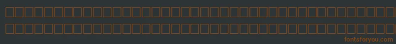 fuente IntervalRegular – Fuentes Marrones Sobre Fondo Negro