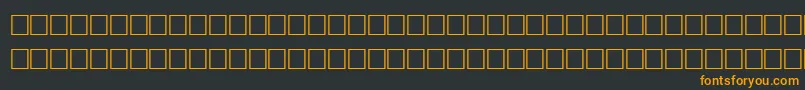 Czcionka IntervalRegular – pomarańczowe czcionki na czarnym tle