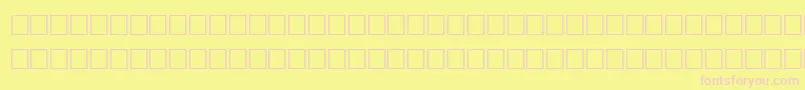 Шрифт IntervalRegular – розовые шрифты на жёлтом фоне