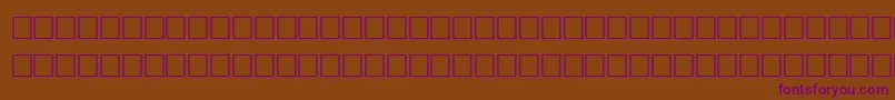 Шрифт IntervalRegular – фиолетовые шрифты на коричневом фоне