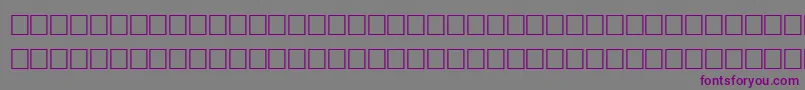 IntervalRegular Font – Purple Fonts on Gray Background