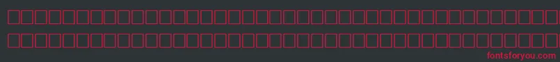 Fonte IntervalRegular – fontes vermelhas em um fundo preto