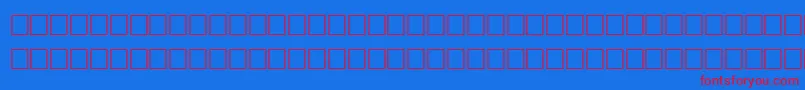 IntervalRegular Font – Red Fonts on Blue Background