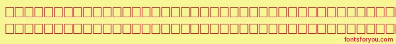 Шрифт IntervalRegular – красные шрифты на жёлтом фоне
