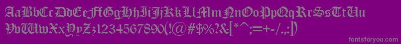 Oldlondonalternate Font – Gray Fonts on Purple Background