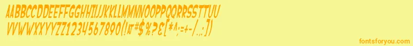 More about SfFerretopiaOblique Font SfFerretopiaOblique Font – Orange Fonts on Yellow Background