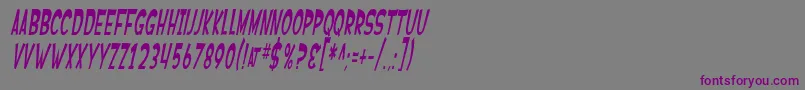 SfFerretopiaOblique Font – Purple Fonts on Gray Background