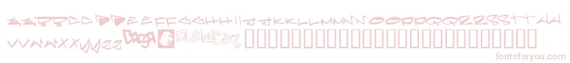 Шрифт Pleiades – розовые шрифты