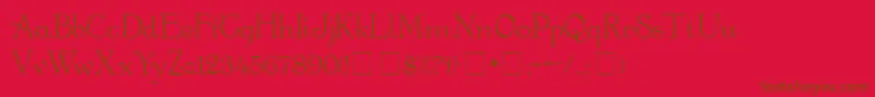 GartonMedium Font – Brown Fonts on Red Background