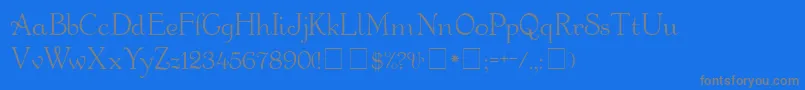 GartonMedium Font – Gray Fonts on Blue Background