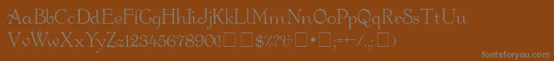 GartonMedium Font – Gray Fonts on Brown Background