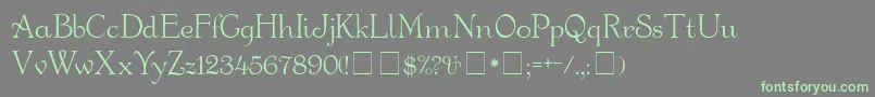 GartonMedium Font – Green Fonts on Gray Background