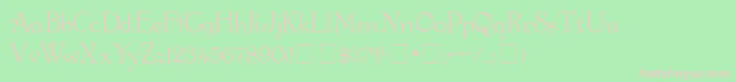 GartonMedium Font – Pink Fonts on Green Background