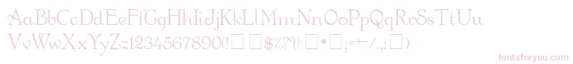 Шрифт GartonMedium – розовые шрифты