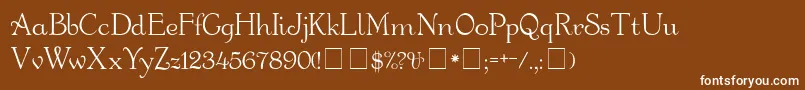 GartonMedium Font – White Fonts on Brown Background