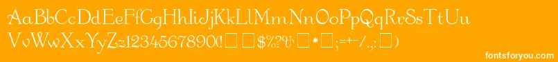GartonMedium Font – White Fonts on Orange Background