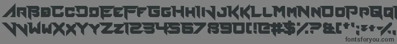 FierceBrosnan Font – Black Fonts on Gray Background