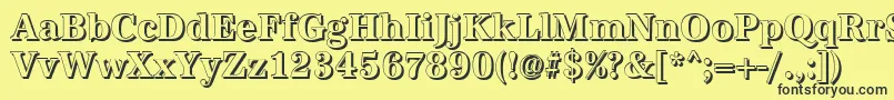 AntiquashCdBold Font – Black Fonts on Yellow Background