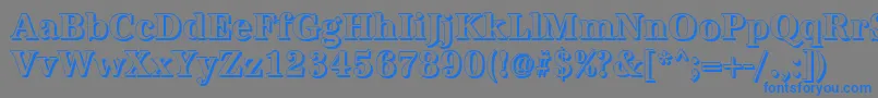 AntiquashCdBold Font – Blue Fonts on Gray Background