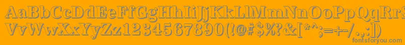 AntiquashCdBold Font – Gray Fonts on Orange Background