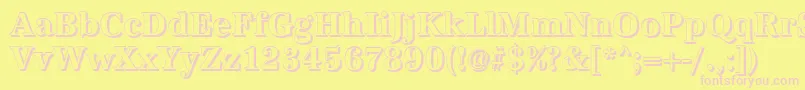 AntiquashCdBold Font – Pink Fonts on Yellow Background