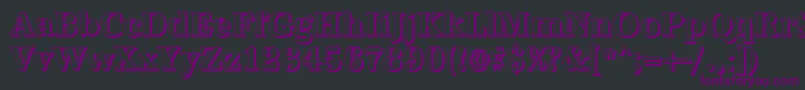 AntiquashCdBold Font – Purple Fonts on Black Background