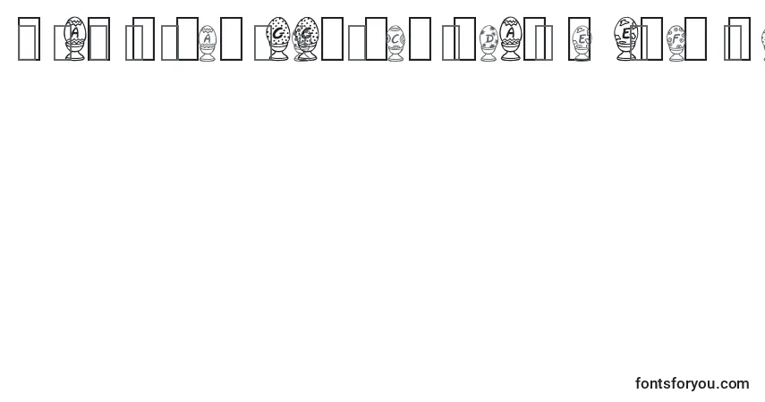 Schriftart HappyEggsTrialVersion – Alphabet, Zahlen, spezielle Symbole