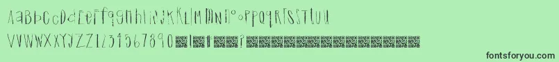 Dreamingcastle Font – Black Fonts on Green Background