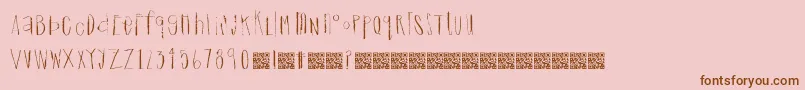 Dreamingcastle Font – Brown Fonts on Pink Background