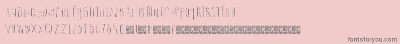 Dreamingcastle Font – Gray Fonts on Pink Background