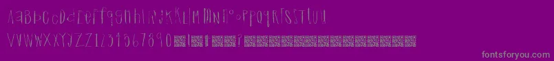Dreamingcastle Font – Gray Fonts on Purple Background