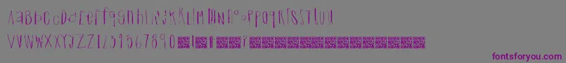 Dreamingcastle Font – Purple Fonts on Gray Background