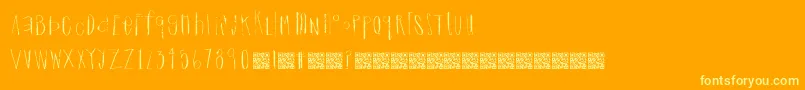 Dreamingcastle Font – Yellow Fonts on Orange Background