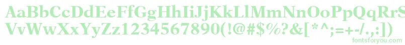 NewAsterLtBold Font – Green Fonts on White Background